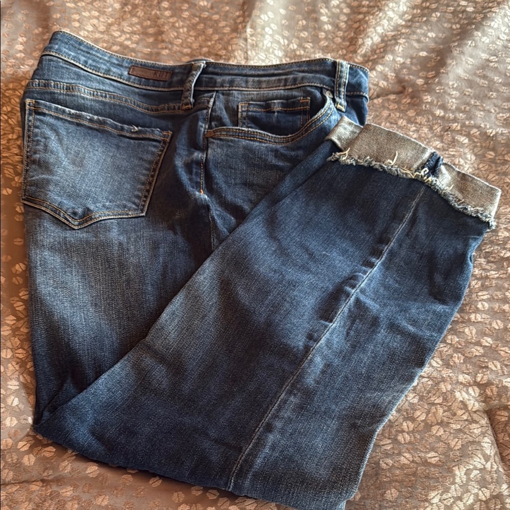 Kut from the Kloth Blue Ankle Cropped Jeans